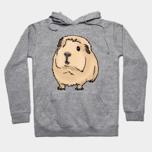 Cream with Dark Skin Crested Guinea Pig Hoodie